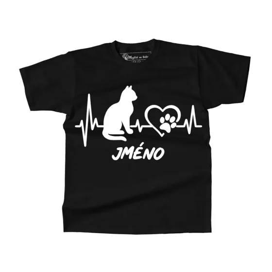PÃ¡nskÃ© triÄko Cat Heartbeat