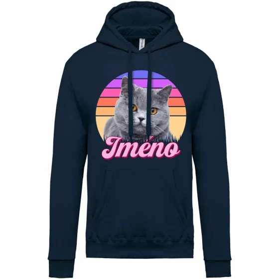 DÄ›tskÃ¡ mikina Retrowave koÄka