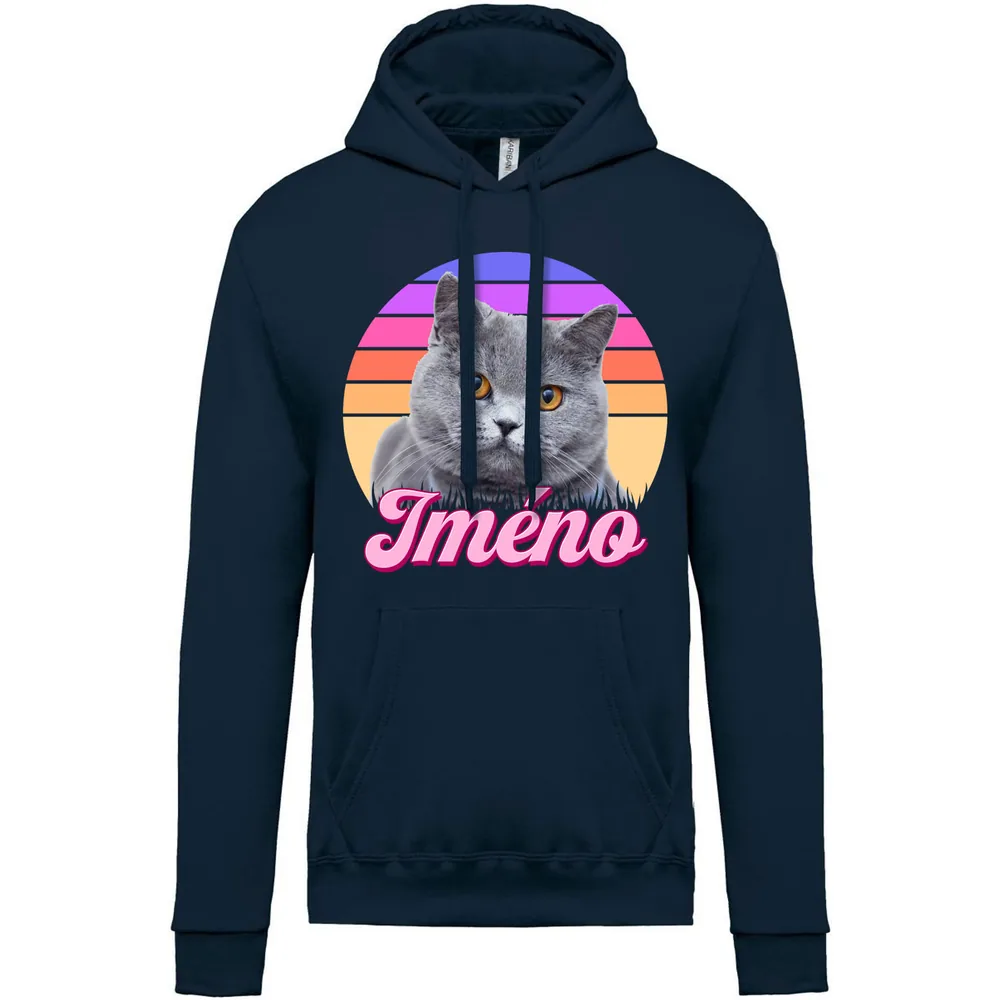 DÄ›tskÃ¡ mikina Retrowave koÄka