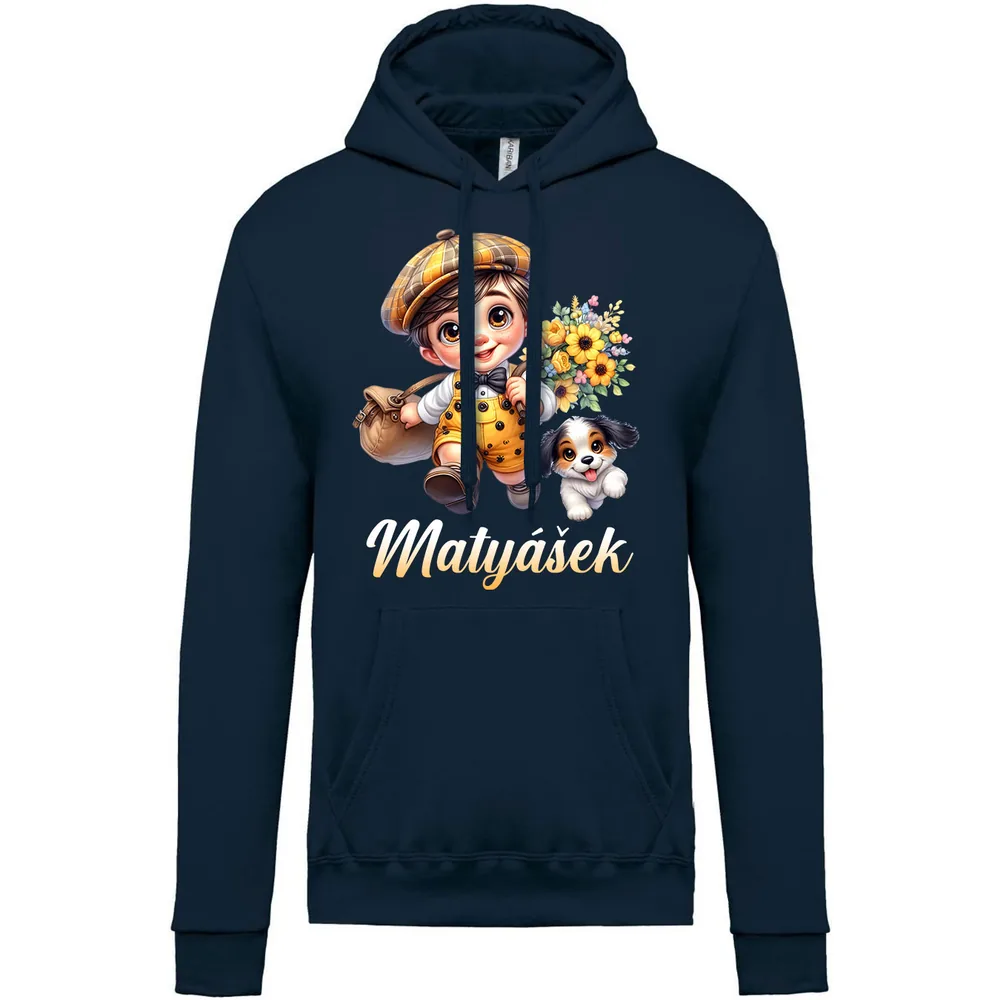 DÄ›tskÃ¡ mikina Flower Boy — NÃ¡moÅ™nickÃ¡ modrÃ¡